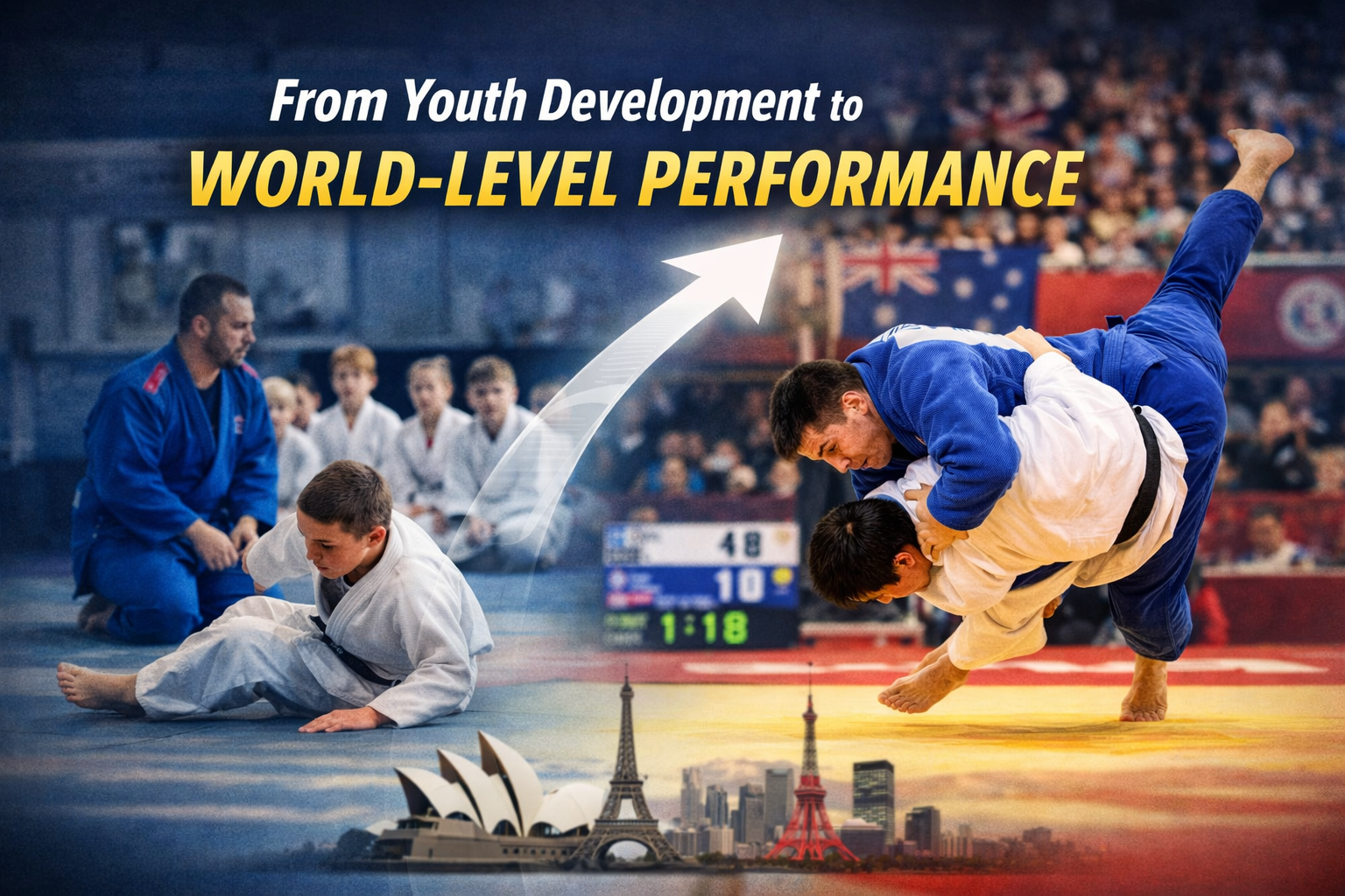 Judo fundamentals training focused on long-term athlete development