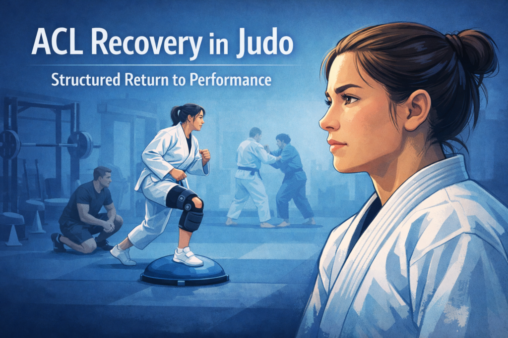 judo athlete returning to competition after ACL reconstruction surgery