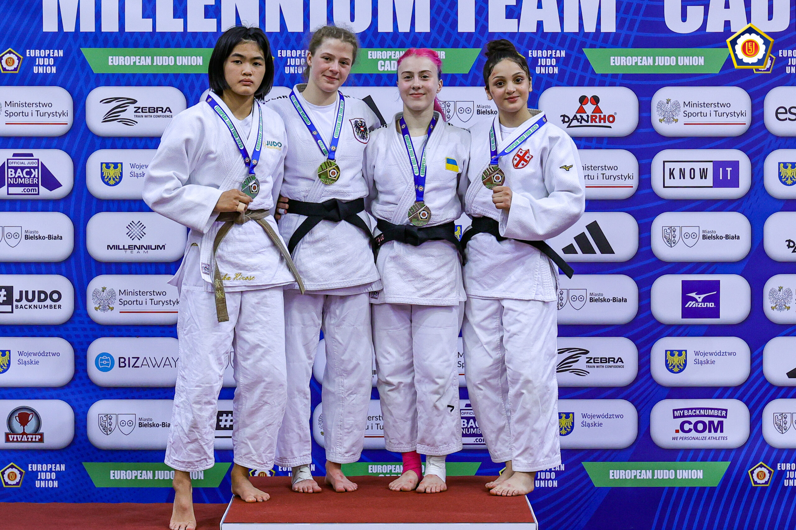 Rika Hirose won a silver medal at the 2026 Cadet European Cup in Bielsko-Biala, Poland, after recently moving up to the U52kg division.